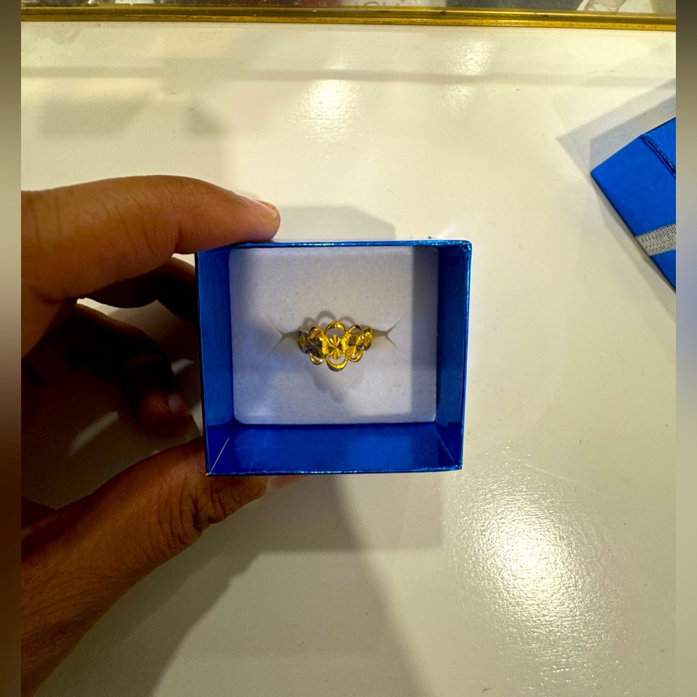 916 Stamped Indian Gold Ring